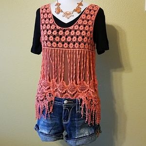 Shear knitted tank